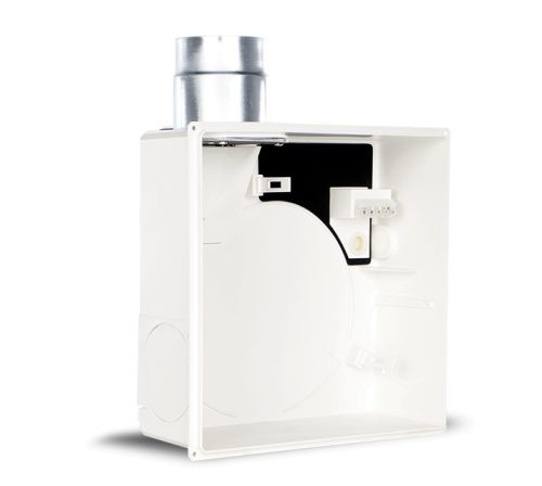Vortice Quadro EVO QE 100/60 LL radiális ventilátor egység, előlappal, két fordulattal, G2 szűrővel, IP45 védettséggel, wc-be, fürdőszobába, társasházakba
