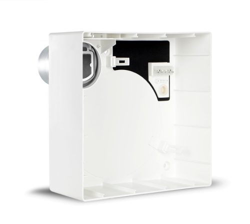 Vortice Quadro EVO QE 60 LL T ventilátor egység, IDŐKAPCSOLÓVAL, G2 szűrővel, IP45 védettséggel, wc-be, fürdőszobába, társasházakba