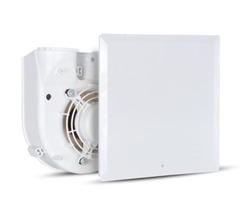 Vortice QE 60 LL TP radiális ventilátoregység előlappal, állítható előkésleltetéssel és utánfutással, G2 szűrővel IP45