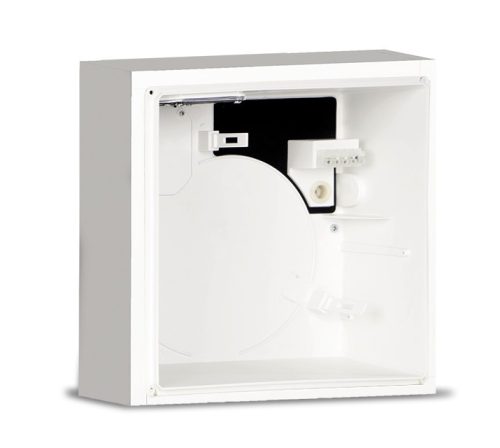 Vortice Quadro EVO QE 100/60 LL T PIR radiális ventilátoregység előlappal, két fordulattal, mozgásérzékelővel, állítható időkapcsolóval, G2 szűrővel, IP45 védettséggel, wc-be, fürdőszobába, társasháza