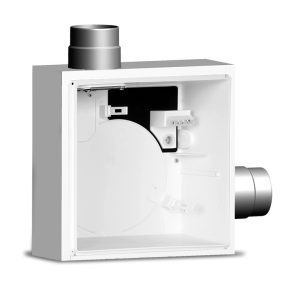   Vortice QE-B I K90 S 2R EVO süllyesztett tűzbiztos ventilátorház, felső és jobb oldali csonkkal