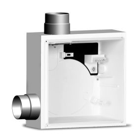   Vortice QE-B I K90 S 2L EVO tűzbiztos süllyesztett ventilátorház, felső és bal oldali csonkkal