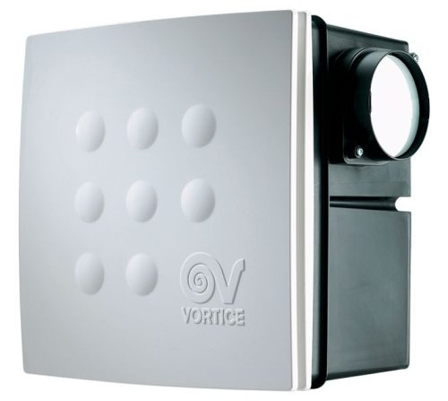 Vortice Micro 100 I T HCS radiális kisventilátor süllyesztett házzal, állítható időkapcsolóval, páraérzékelővel, 2 év garanciával