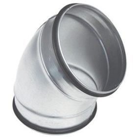   Awenta BL160/45 fém préselt könyök idom, gumitömítéssel