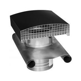   Cairox CT315B fém tetőátvezető fekete színben, gallérral