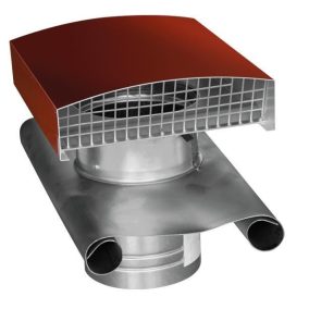   Cairox CT355R fém tetőátvezető cserépvörös színben, gallérral