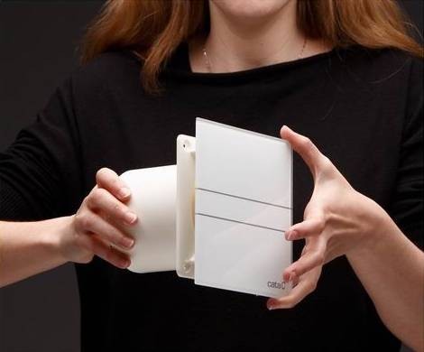 Cata E-100G kisventilátor, üveg előlappal, alap kivitel