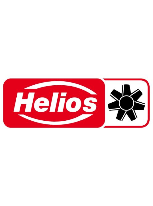 Helios ELS-GUBRZL Falbasüllyesztett K90 tűzvédelmi ventilátorház, légtömör (fém) visszacsapószeleppel, hátsó kifúvás, baloldali csonk