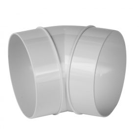 Awenta KO100-23/45 légtechnikai műanyag 45-fokos könyök