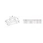 Awenta KP55-26/100 lapos légcsatorna 55X110 mm T idom