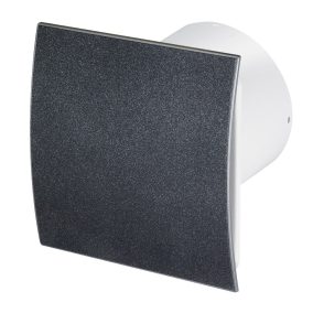    System+ ventilátor, fürdőszobába, mellékhelyiségbe, grafit előlappal TURBO
