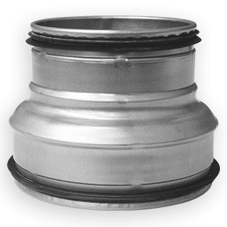 Awenta RCPL 125/100 préselt fém szűkítő idom, gumitömítéssel