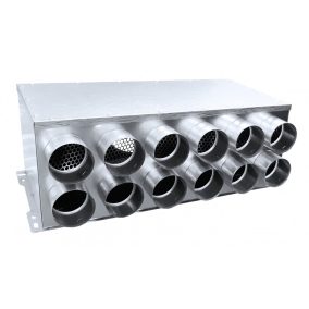   Awenta RPD 12-es horganyzott acél osztódoboz 75 mm-es leágazásokkal