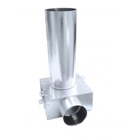   Awenta SR-T1 125 horganyzott acél szelepfogadó, hosszú csonkkal, 75 mm-es rendszerekhez