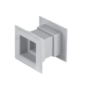   Awenta TD14 négyszögletes műanyag ajtógyűrű fehér színben