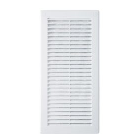   Awenta TRU12 négyszögletes fali rács 150X310, rovarhálóval, fehér színben