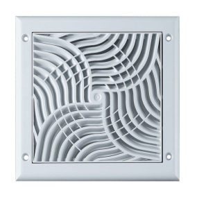   Awenta TX1 négyszögletes fali rács csonk nélkül 150X150, rovarhálóval, fehér színben